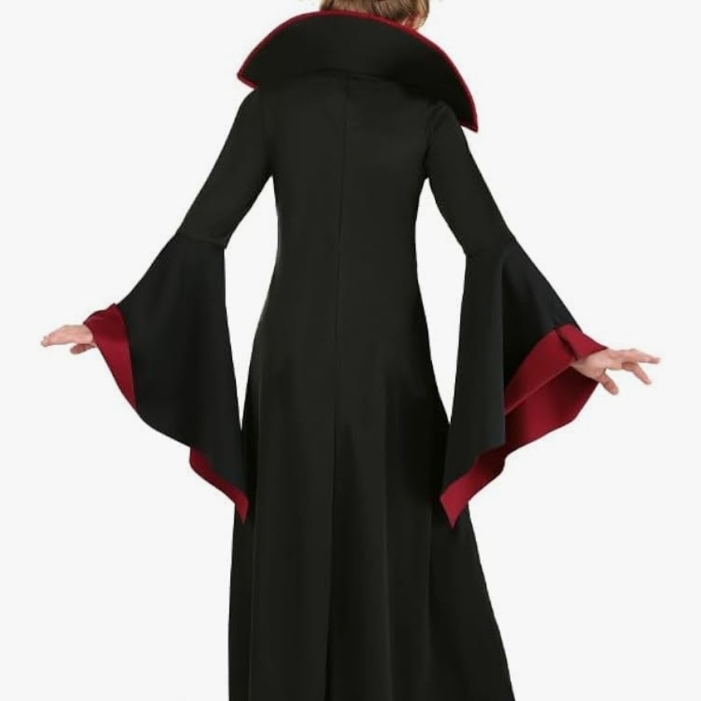 California Costumes Enchanted Vampire Kids Costume - Black and Burgundy - Picture 2 of 9